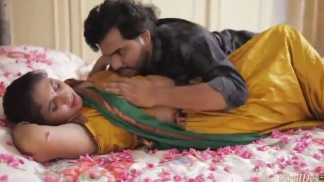 Beautiful Kerala Bride First Night Floral Bed Pe Sex