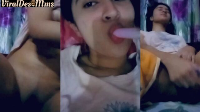 Cute Punjabi Girl Fingering Wet Pussy and Masturbating in VC